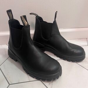 Blundstone 2240 Black Premium Leather Lug Boots Size 10 Mens